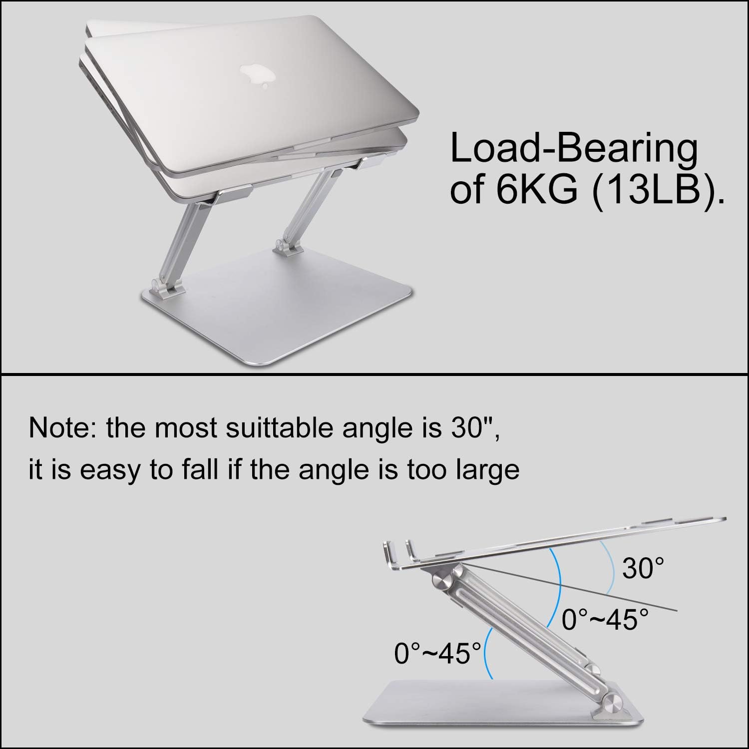Exсluѕіvе Dіѕсоunt 80% оƒƒеr CGBE Laptop Stand, Ergonomic Laptop Stand for Desk Adjustable Laptop Stand Portable Laptop Riser Compatible with MacBook, Air, Pro All Laptops (Silver)