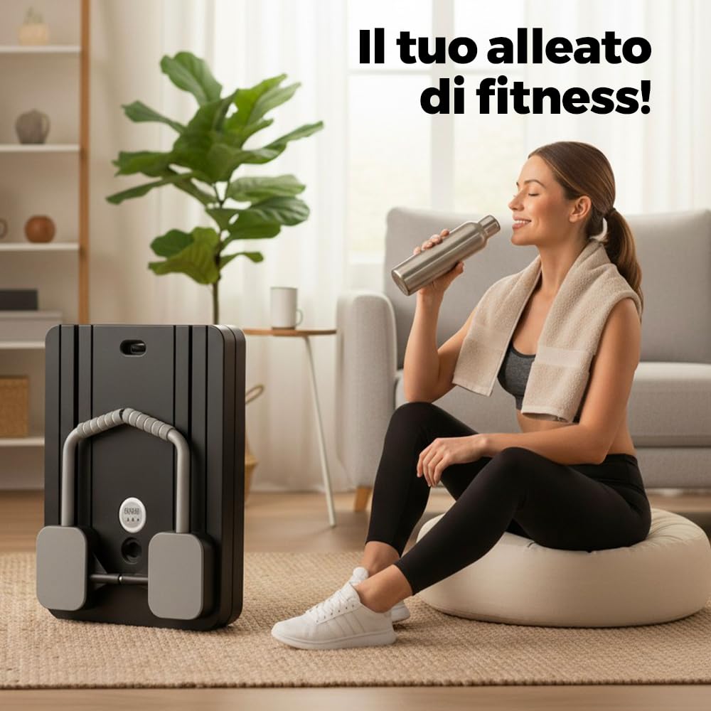 Pilates Board pieghevole 5 in 1 con contatore LED rullo di rimbalzo automatico tavola per esercizio multiuso esercizi a casa Stabile addominali attrezzature allenamento Multifunzione homegym