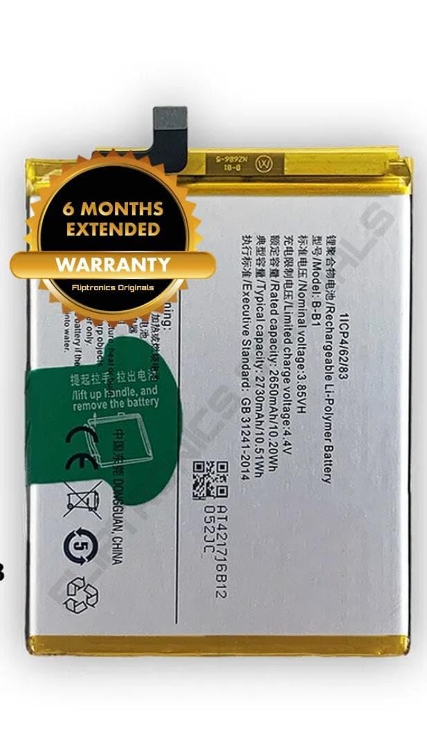 FLIPTRONICS ORIGINALS™ B-B1 Battery for Vivo Y55 Y55A Y55L Y55S Battery with 6 Month Warranty **** (A228)