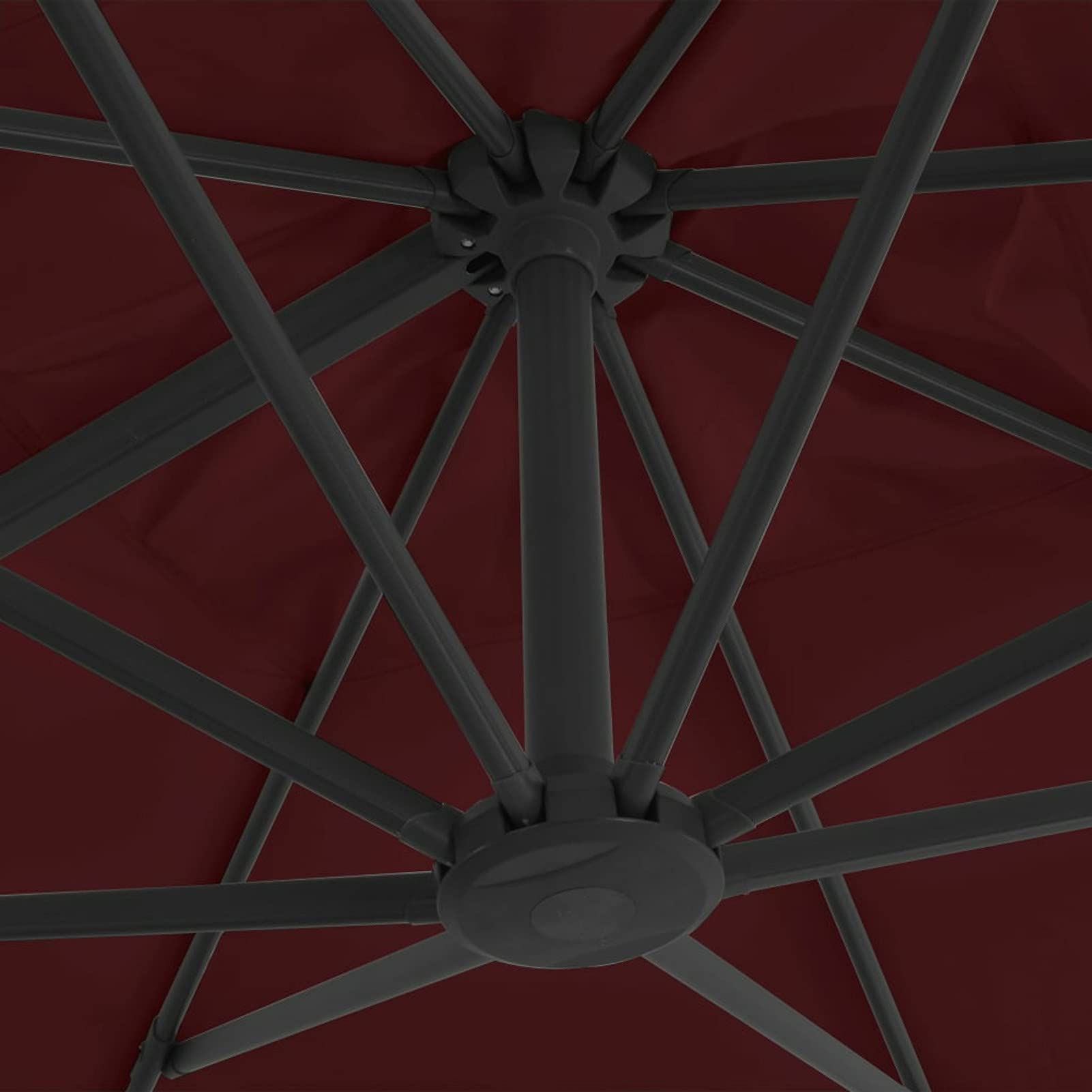 Homgoday Sombrilla jardín voladiza Palo de Aluminio Burdeos 400x300 cm Sombrilla Terraza Exterior, Sombrilla Jardín Grande Orientable Jardín Parasol Balcón