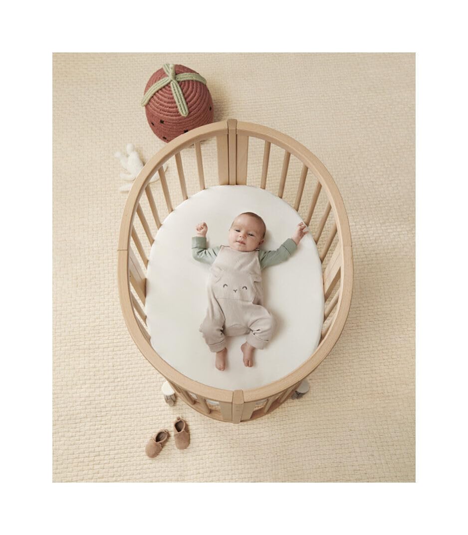 Stokke Materasso Sleepi Mini, Bianco - Strati di mesh 3D traspirante per un sonno sicuro - Comfort e Supporto per i bambini - Lavabile