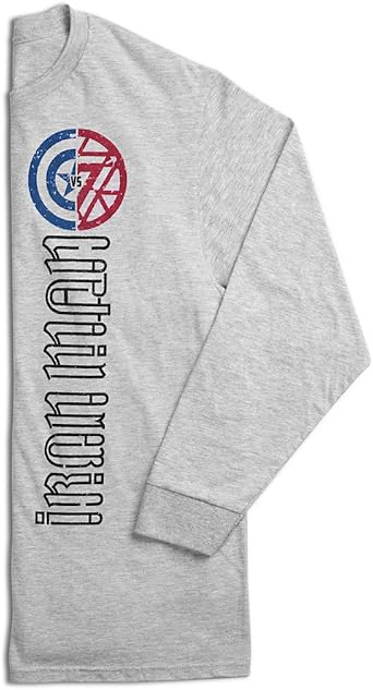 Loot Crate Captain America/Iron Man Long Sleeve Shirt Exclusive
