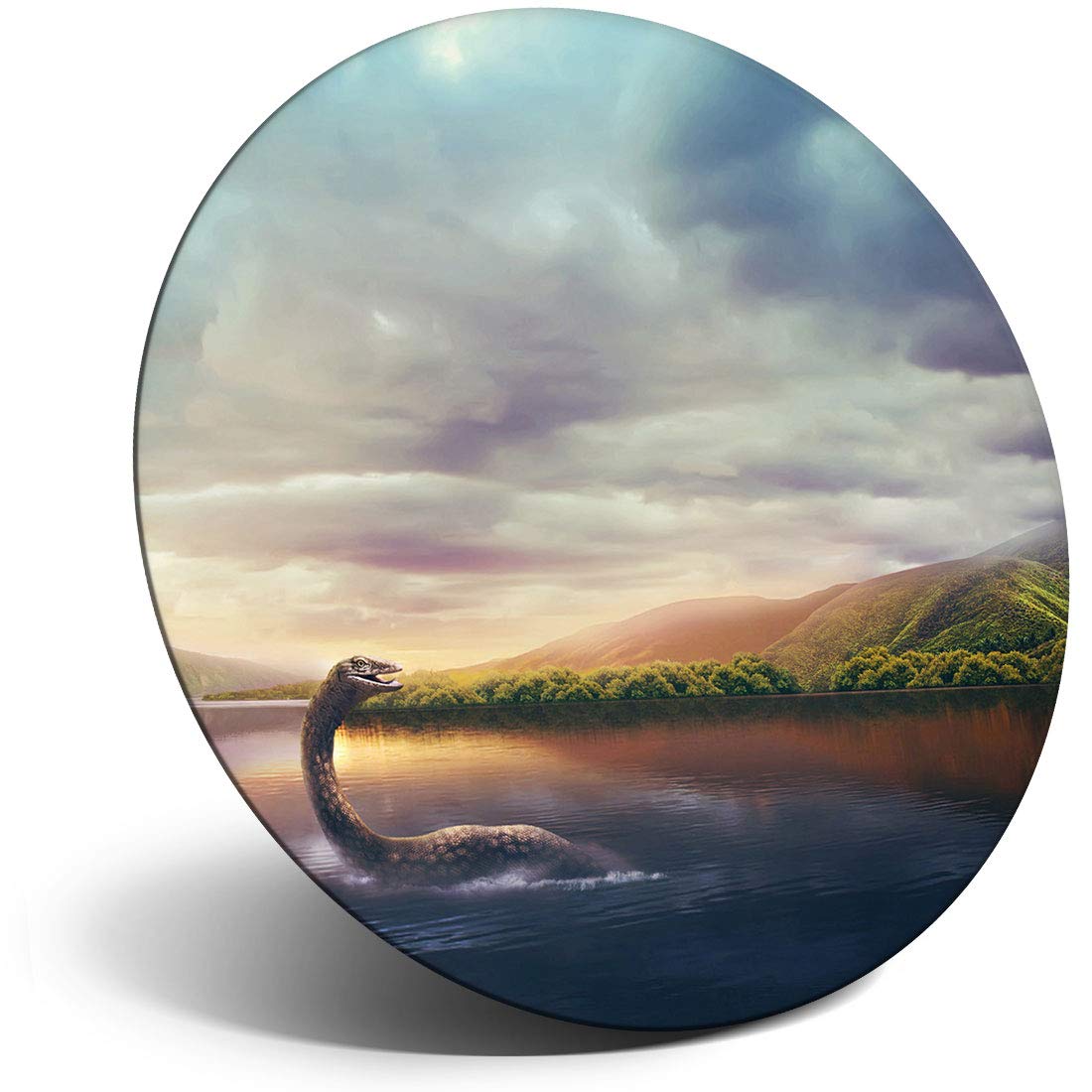Destination Vinyl Ltd Magnet for Refrigerator, Fridge - Loch Ness Monster Scotland for Office, Cabinet and Whiteboard, Magnetic Stickers, 21799