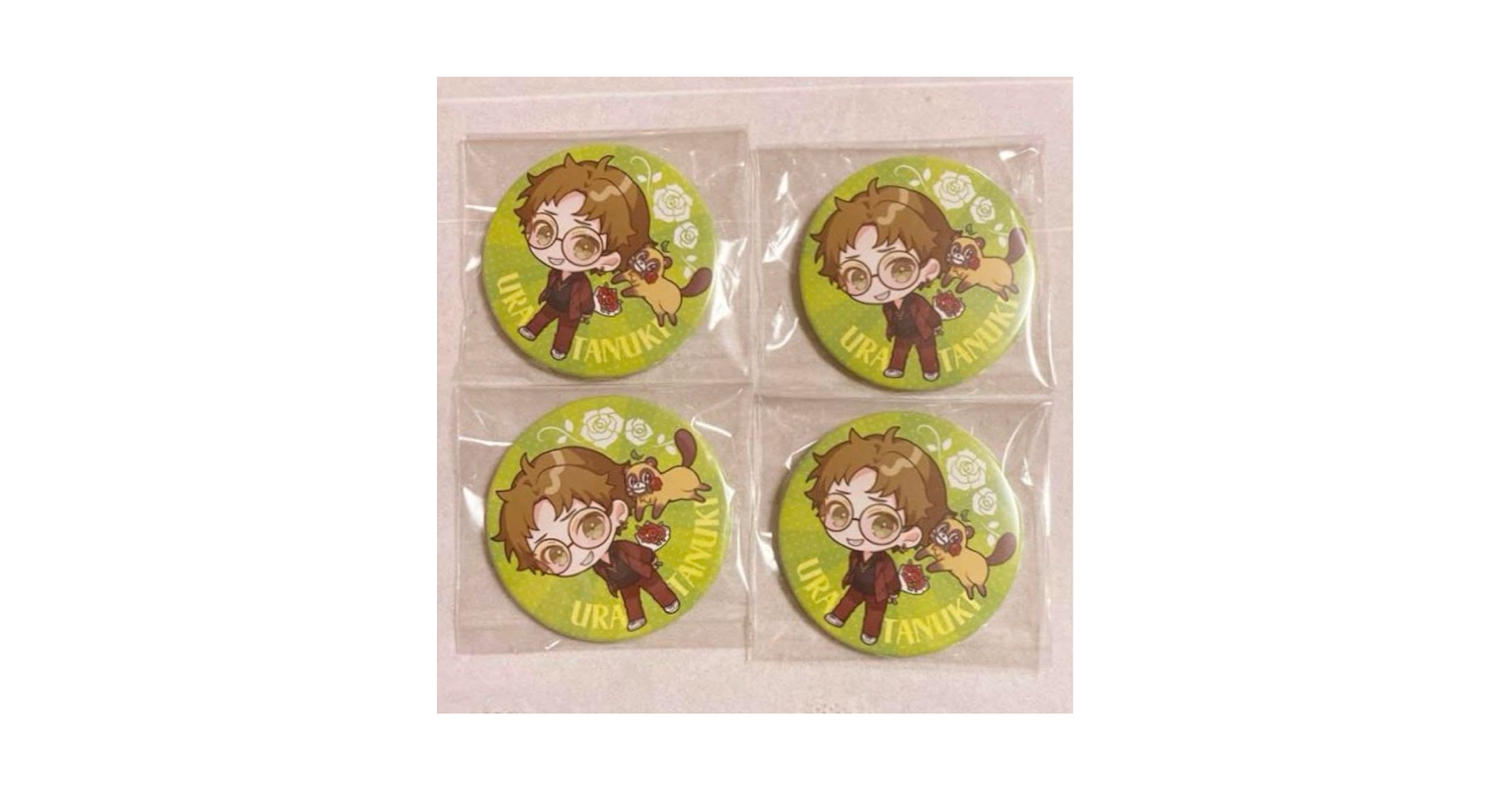 Amazon.co.jp: うらたぬき Flower 缶バッジ たぬわん たぬワン : おもちゃ