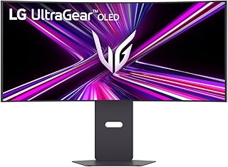 LG 34" UltraGear 34GX900A-B 0.03ms (GtG) 240Hz (HDMI-DP-TYPC C) WQHD (3440 x 1440) OLED Curved Gaming Monitor