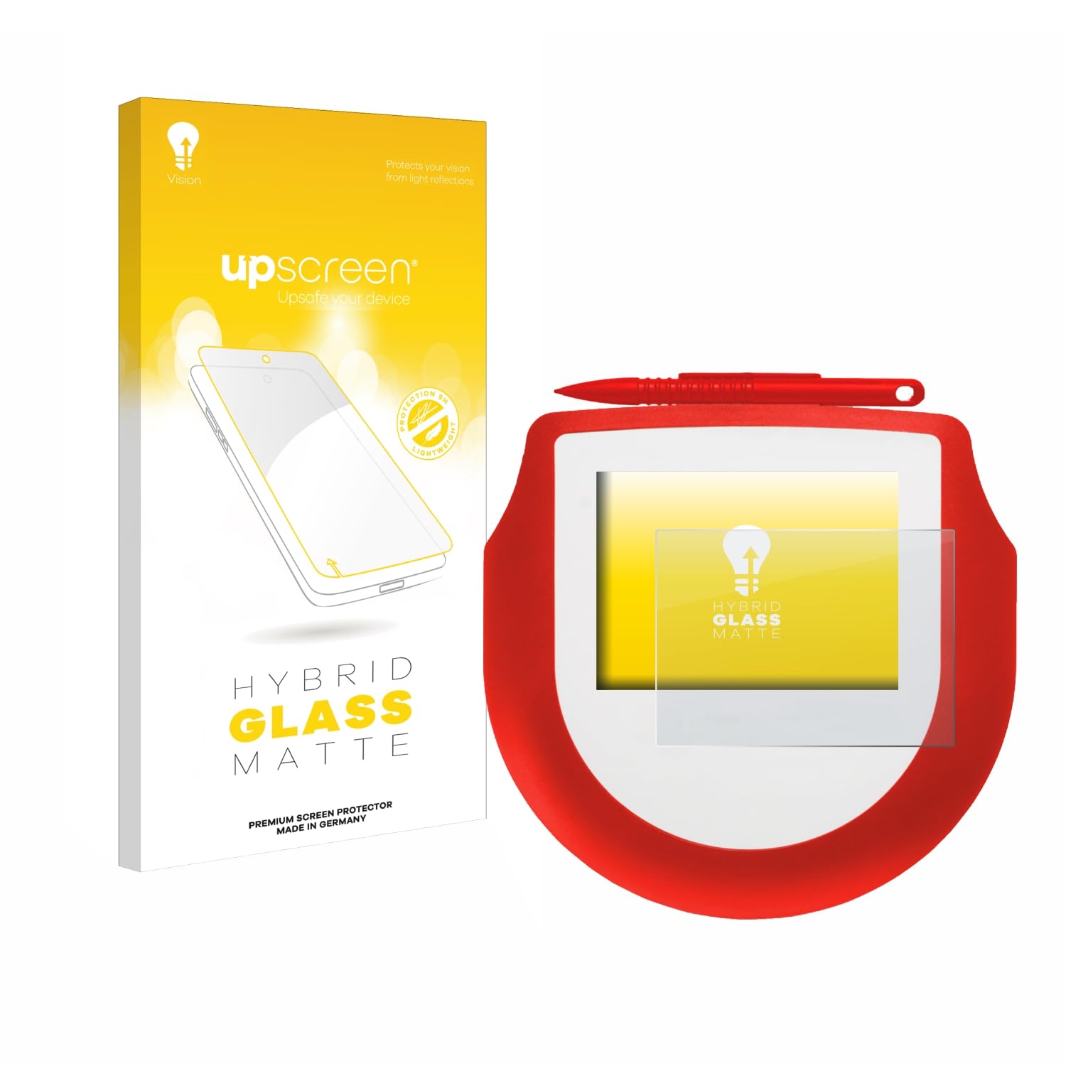 upscreen Matte Screen Protector Glass Film compatible with Signotec Signature Pad Omega - Anti-Glare, Anti-Fingerprint, 9H Glass Protection