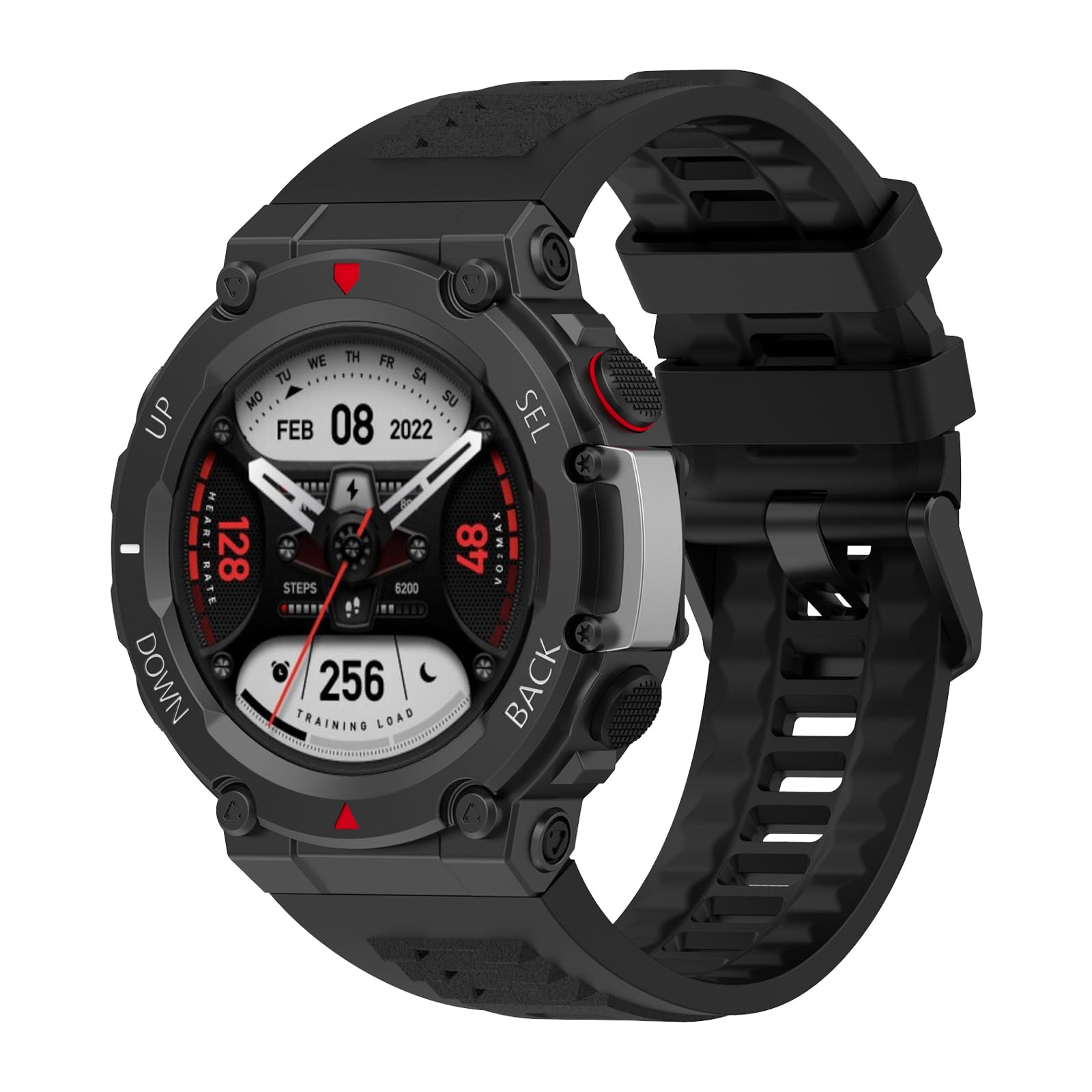 SenMore Bracelet Compatible with Amazfit T-Rex 2, Soft Silicone Waterproof Replacement Wristband Sports Strap for Amazfit T-Rex 2