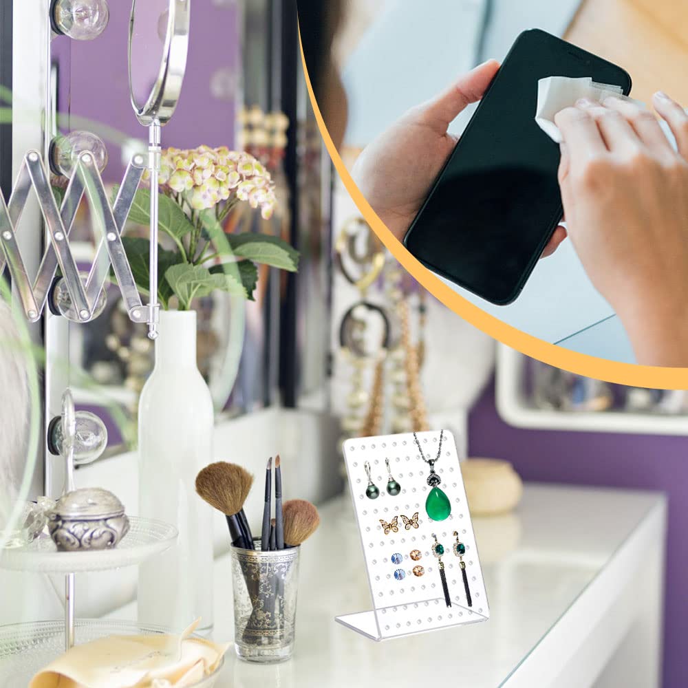 Porta Gioielli KIMIGO Con Base In Legno - Espositore Organizzato Per Orecchini, Collane, Anelli E Bracciali - Ideale Regalo Per Donne - Foto 11