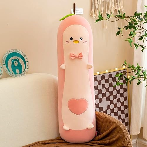 Miniatura 4 de FAVOSTA Almohada de aguacate de animal de peluche, suave juguete de peluche Kawaii de aguacate para abrazaralmohada corporal para niños (rosa, 23.6