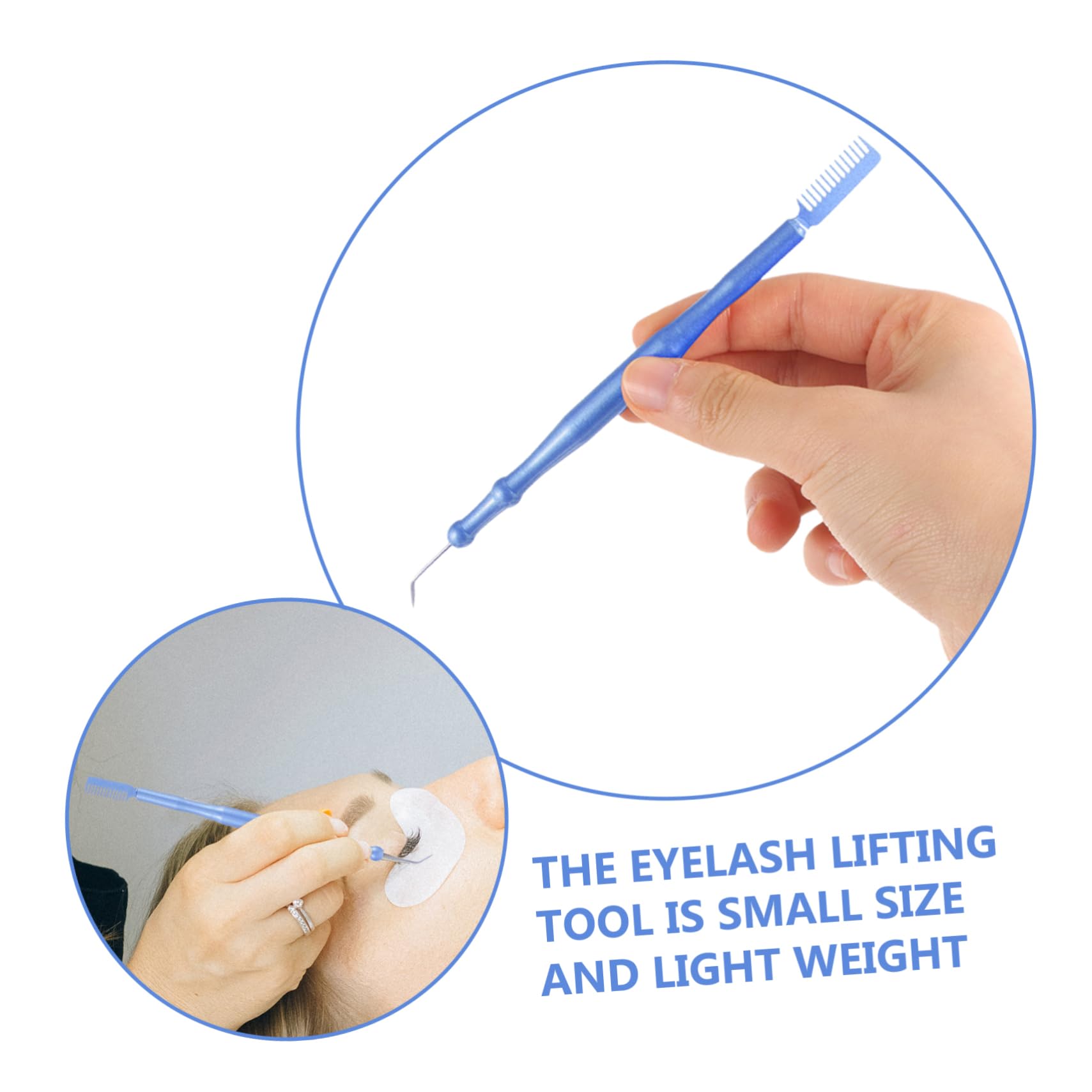 MAGICLULU 5piezas Eyelash Lift Perm Tool Con Peinador y Separador De Pestañas De Inoxidable Herramienta Para Rizado y Extensión De Pestañas Profesional y Personal