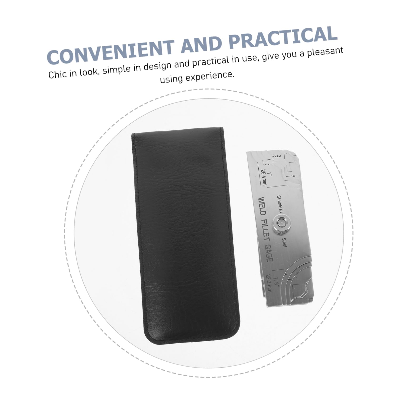 OUNONA Stainless Steel Fillet Weld Gauge Set 7-Piece Professional Welding Inspection Gauge Metric/Imperial Measuring