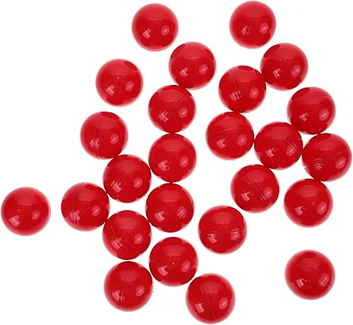 Miniatura 4 de ERINGOGO Juego de bingo, 25 bolas de lotería, bolas huecas para rifas, bolas de bingo de plástico de repuesto de tamaño Pong, para bolas de dibujo