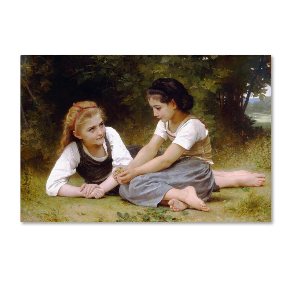 Canvas Wall Art - Bouguereau The Nut Gatherers Wall Art for Living Room Bedroom or Office D cor