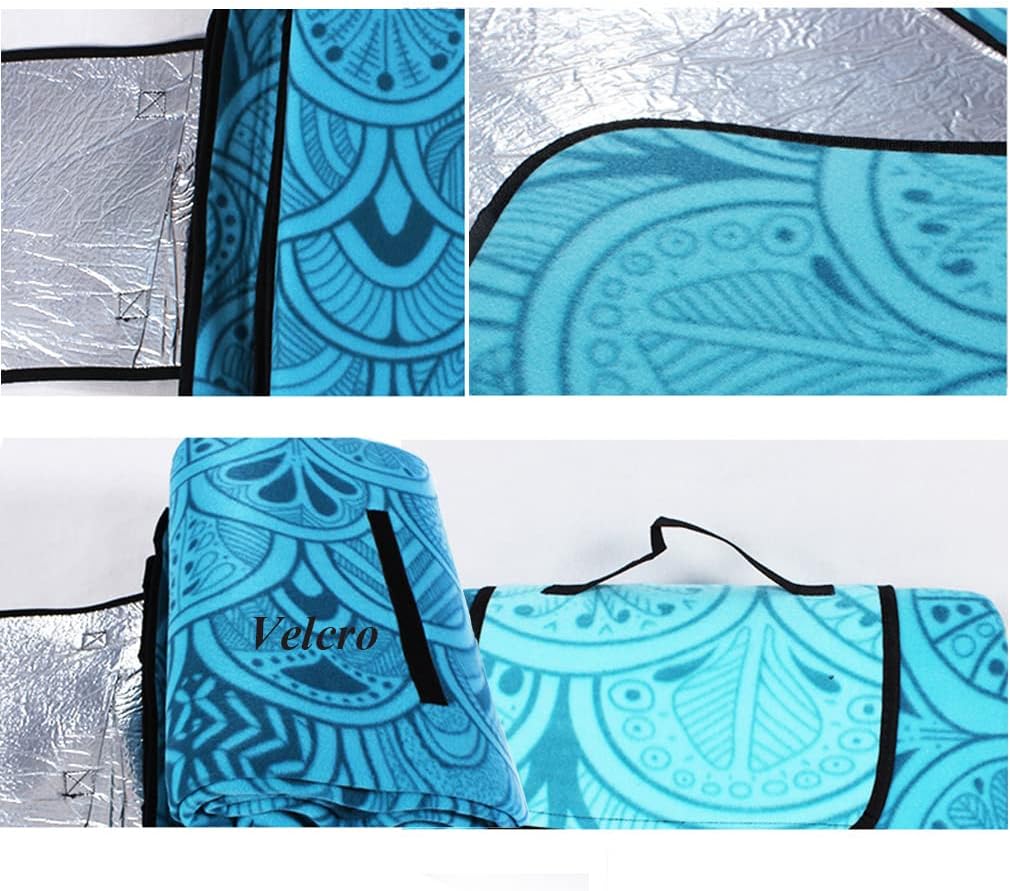 Picnic Blanket ，Outdoor Blanket，Multi-purpose padSandproof Beach Mat, Waterproof Aluminum Film Outdoor Picnic Blanket 150x200cm Various sizes Camping Blanket Washable Outdoor Family Blanket with Carry