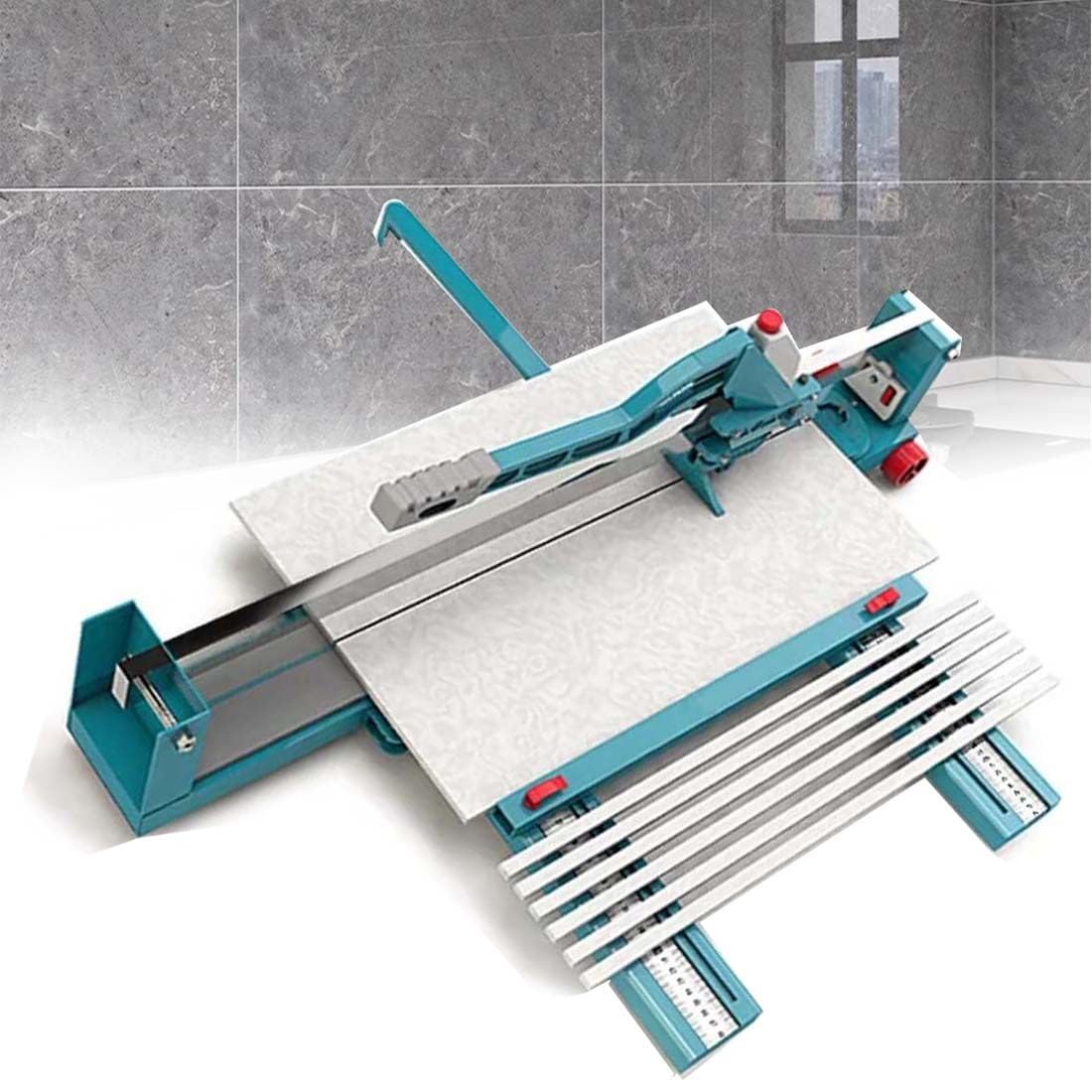 Cortadora Manual De Azulejos, Ancho De Corte 1200mm, Máquina Cortadora De Azulejos para Piso, Guía Láser Ajustable, Rango De Espesor De Azulejos 6-15 Mm, para Renovación