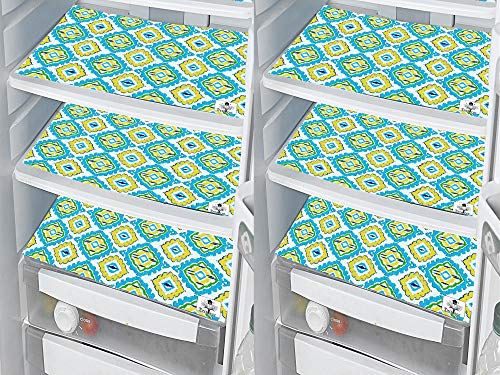 Image of DECOTREE� PVC Table Placemats Set of 6 Pieces for Dining Table-12X18 Inches, Blue