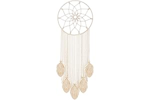 Mkono Macrame Dream Catcher Wall Hanging: Boho Chic for Tranquil Spaces