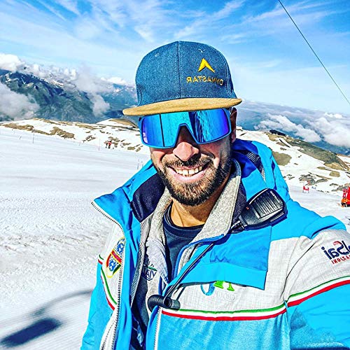 Dplus Motorcycle Goggles, Atv Dirt Bike Goggle, Racing Mx Goggle,Anti-Uv Protective Goggles,Cycling Skiing Goggles (Blue) #TOP6