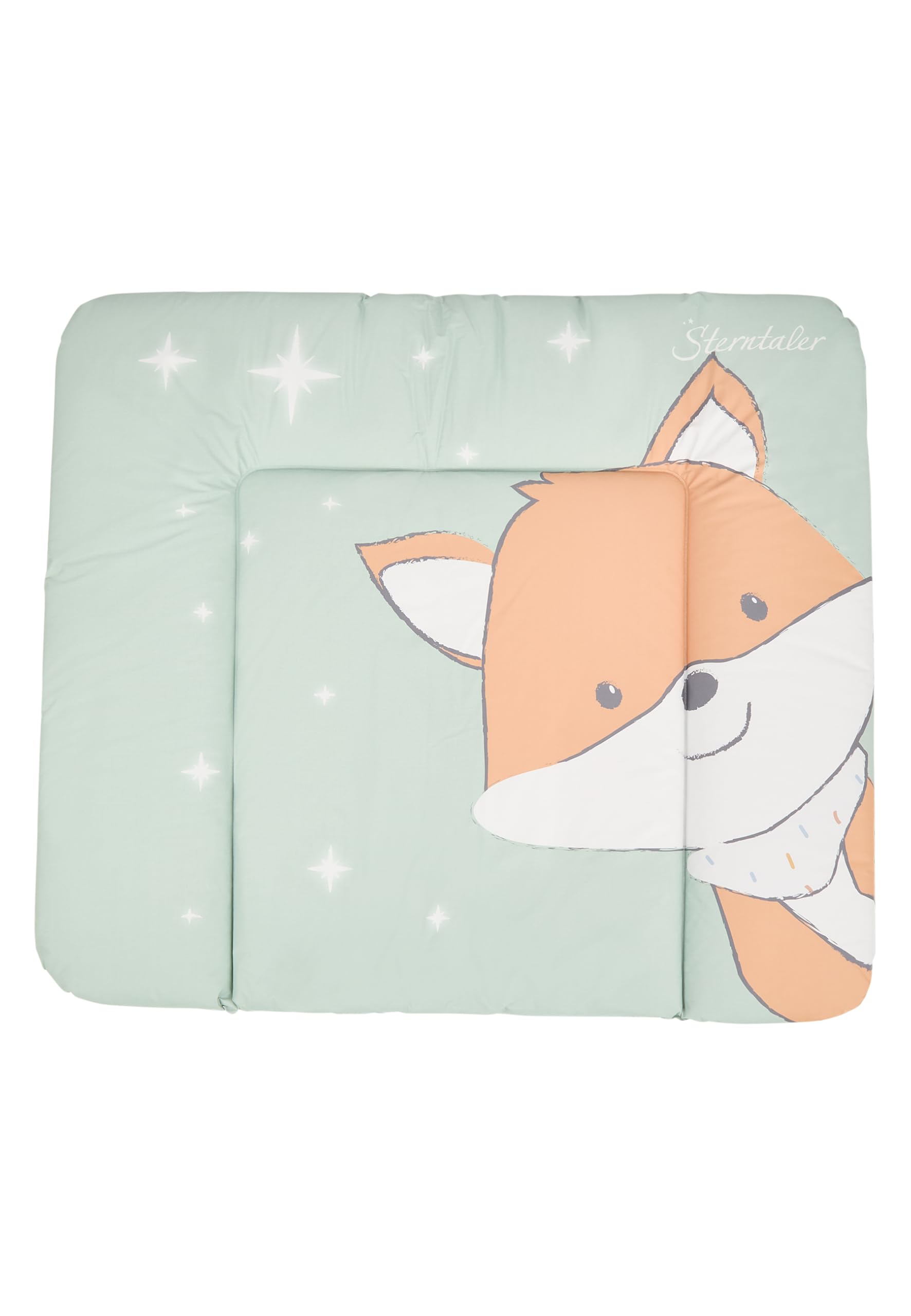 Sterntaler Fasciatoio unisex con motivo stampato, materiale esterno lavabile, dimensioni 85 x 72 cm, verde pietra