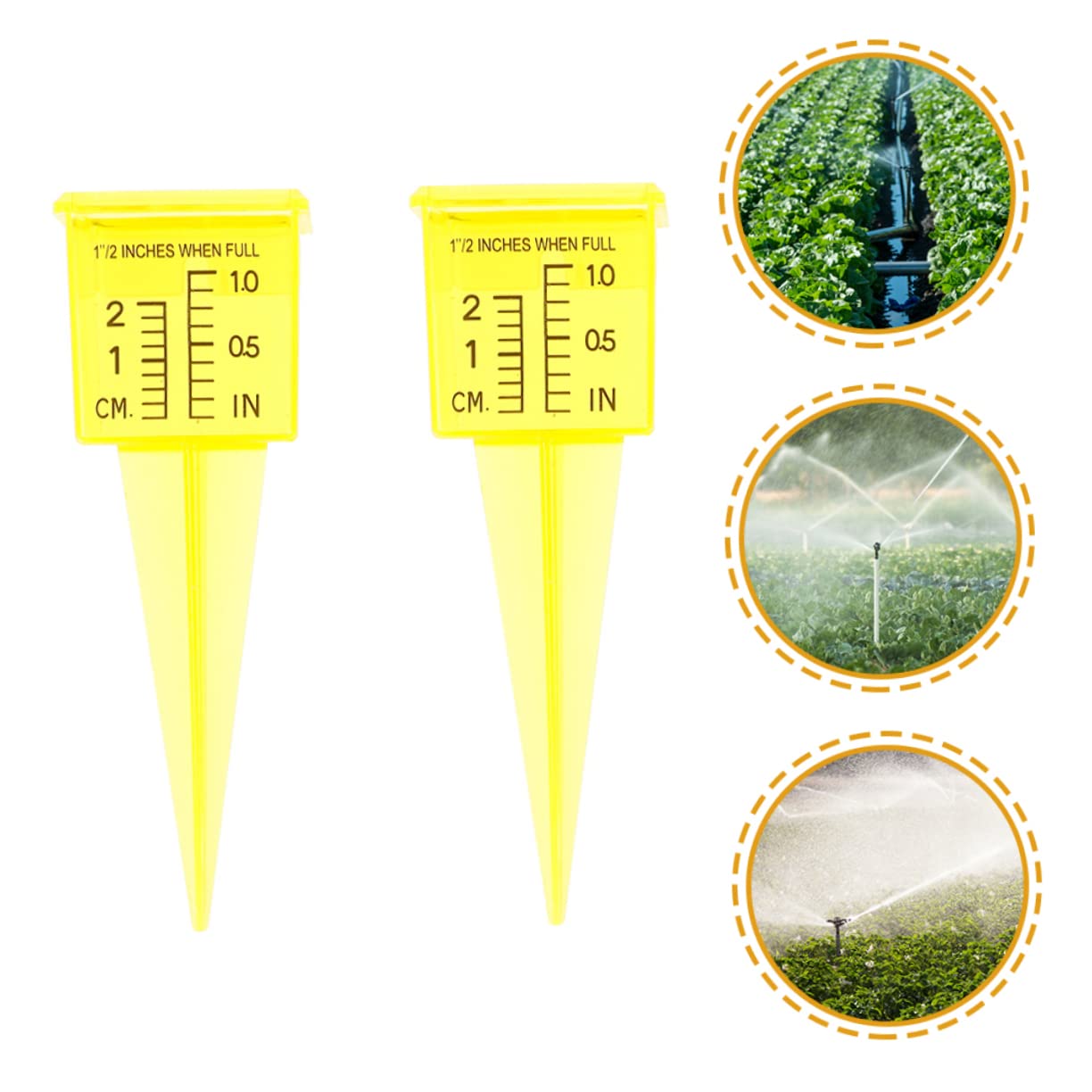 Amosfun 20stücke Regenmesser Aus Kunststoff Präziser Niederschlagsmesser Für Garten Und Outdoor-nutzung Wetterfest Und Langlebig Zur Genauen Überwachung Von Regenmengen
