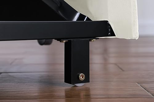 Miniatura 8 de Silla de cama multifuncional convertible de terciopelo ajustable individual extraíble con lumbar para estudio, apartamento, dormitorio, oficina,