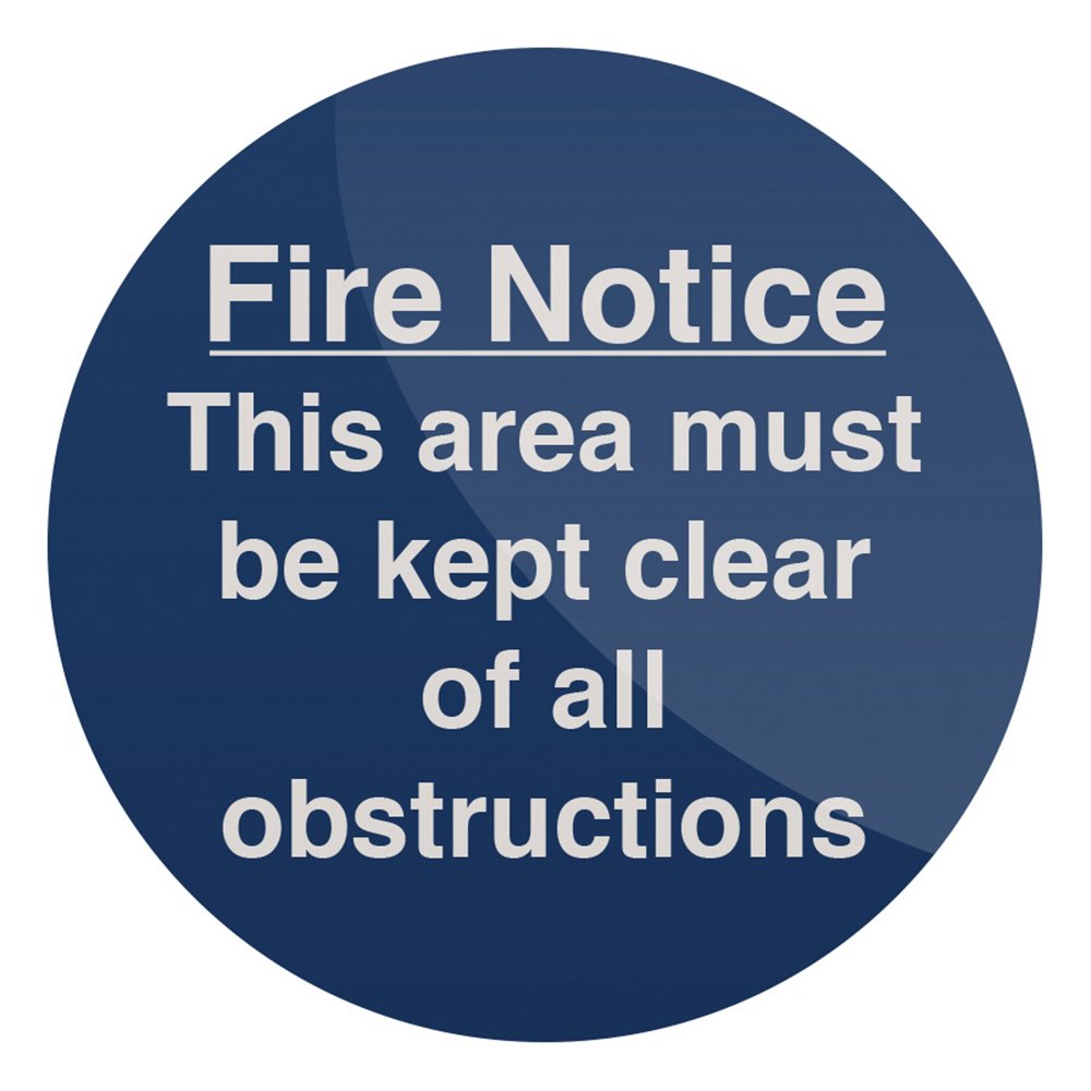 Fixman 709547 Rigid This Area Must Be Kept Clear Sign 150 x 150mm