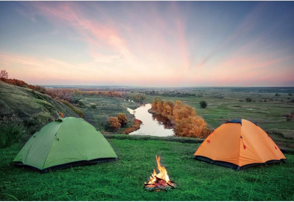 Lighting & Studio CSFOTO 12x8ft Camp Backdrop Camping Theme Party Wild Hiking Outward Bound