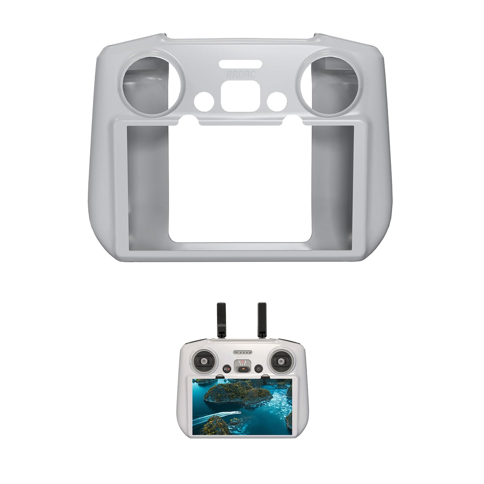 Silicone Case for DJI RC 2 Remote for DJI Lito X1 Avata 360 Mini 5 Pro Flip Air 3S AIR 3 Mini 4 Pro Flip Drone RC 2 Controller Scratch-Proof Protetive Cover Sleeve Quadcopter Accessories (Grey)
