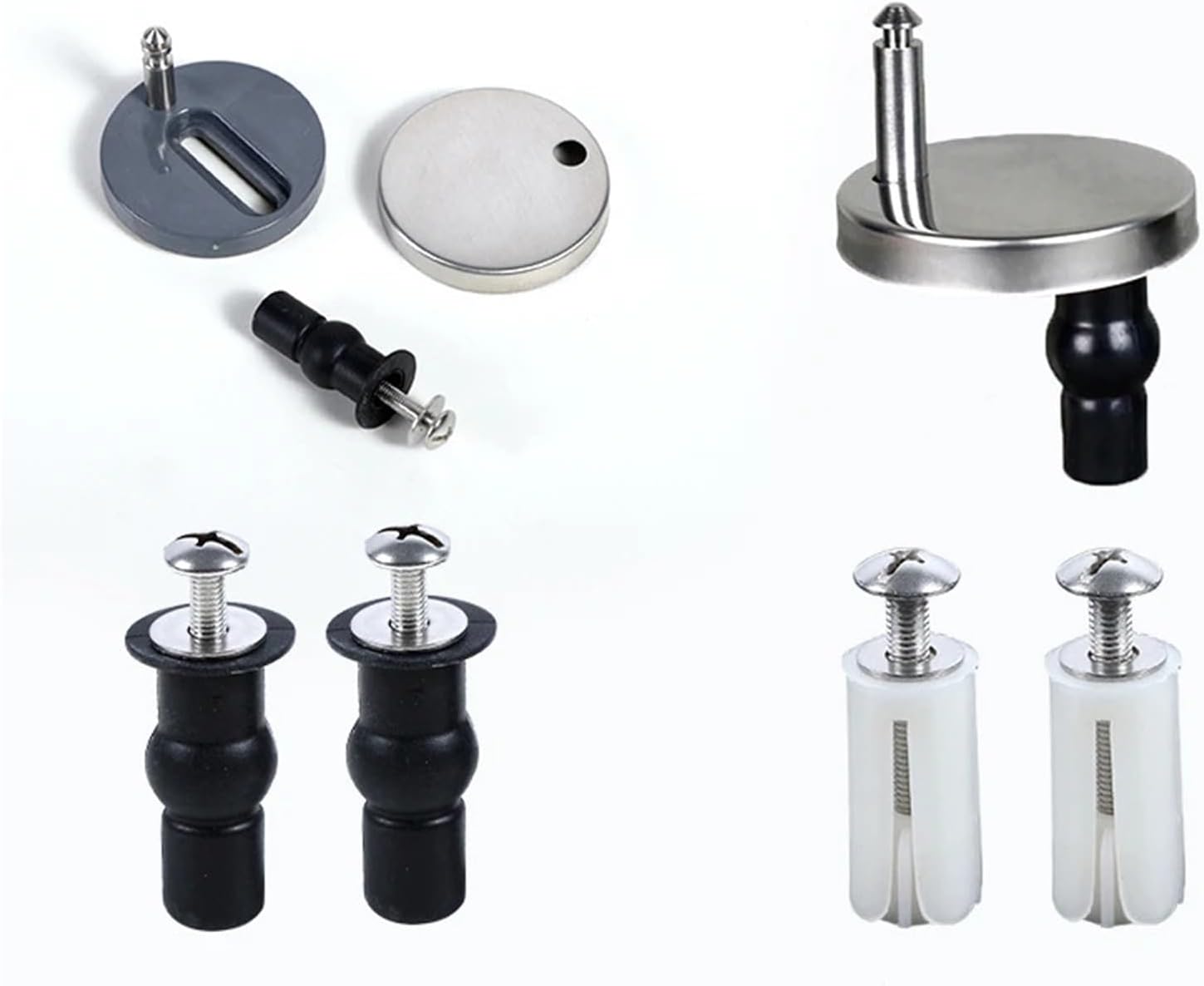 Toilet Cover Fittings Screws Lid Connectors Bolts Accessories Seat Mounting Bathroom Hardware Bath Fixturers(Type 8)