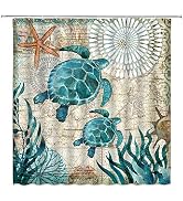 JONSEQIN Zen Garden Shower Curtain - Spa Green Bamboo Leaf Pattern Bathroom Decor With Hooks