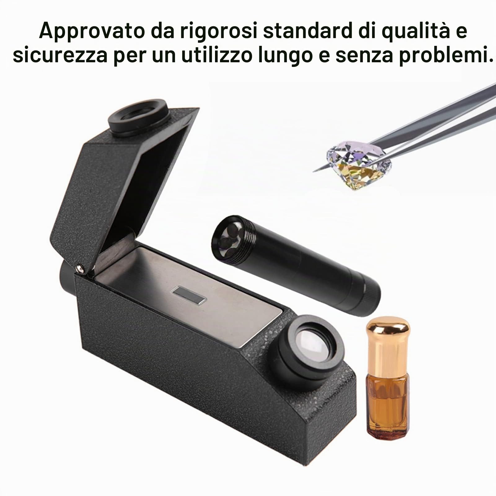 Rifrattometro portatile Sunicon Gem, RHG181 1.30-1.81 Rifrattometro professionale per l'identificazione delle pietre preziose per orologio da gioielliere
