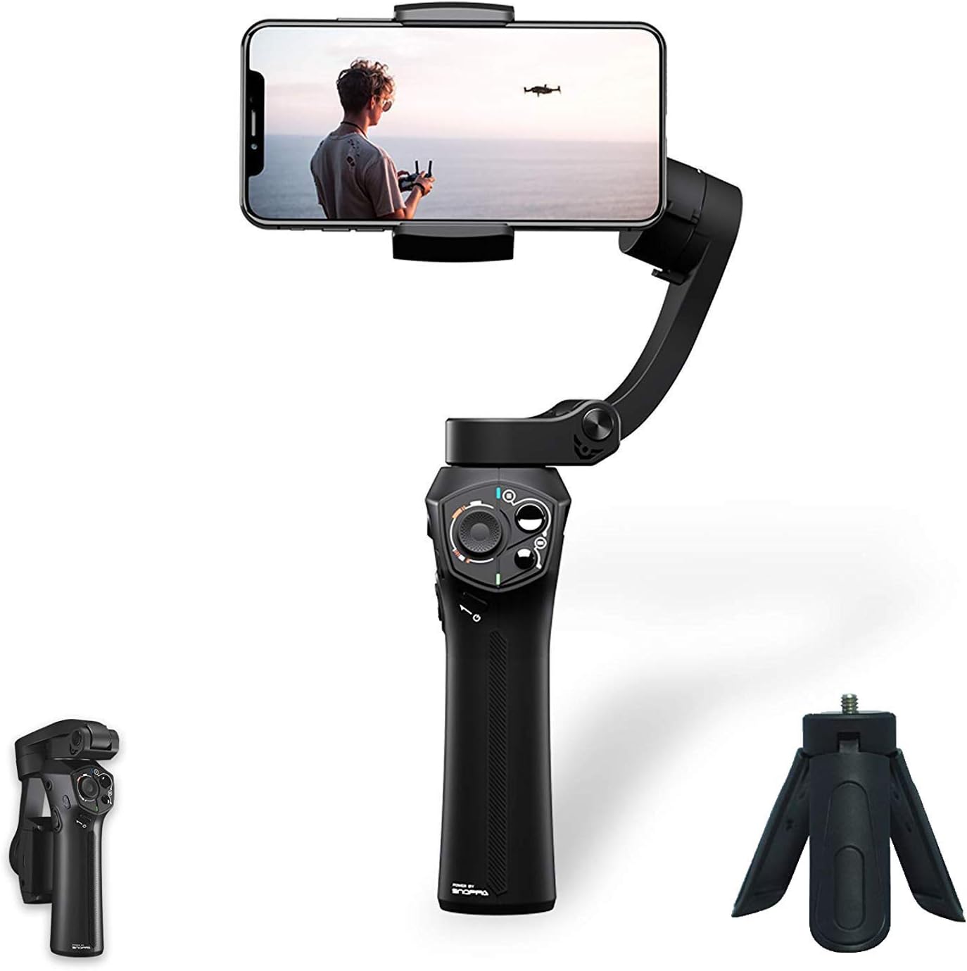 [Official Store] Snoppa Atom a Pocket Sized 3 axis Smartphone Handheld Gimbal Stabilizer w/Focus Pull & Zoom for iPhone Xs Max Xr X 8 Plus 7 6 SE Android Smartphone Samsung Galaxy S9+ S9 S8+ S8 S7