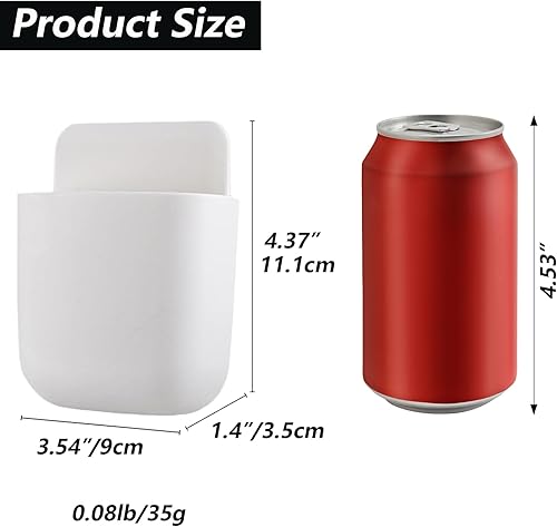 Miniatura 2 de 3 piezas de soporte de control remoto para montaje en pared, autoadhesivo, organizador de almacenamiento sin agujeros, soporte de lápiz de pared,