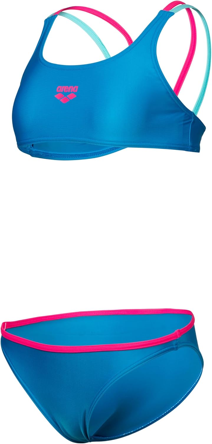 ARENA Girls Feel Solid Two Piece Tweens Casual Bikini Pool Or Beach Bathing Suit