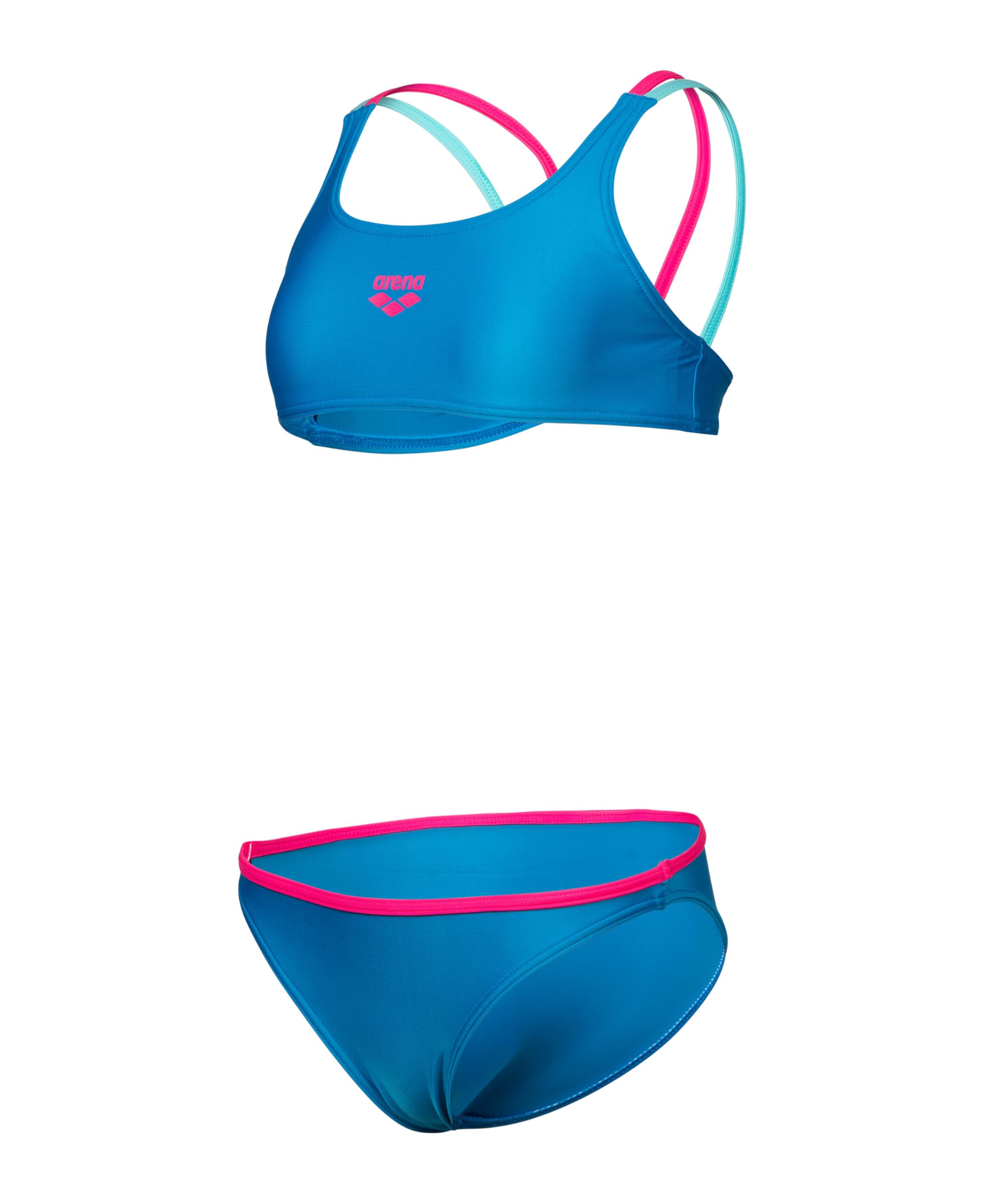 ARENA Feel Girls' Solid Two Piece Tweens Casual Bikini Pool Or Beach Bathing Suit Costume a Due Pezzi Bambine e Ragazze (Pacco da 1)