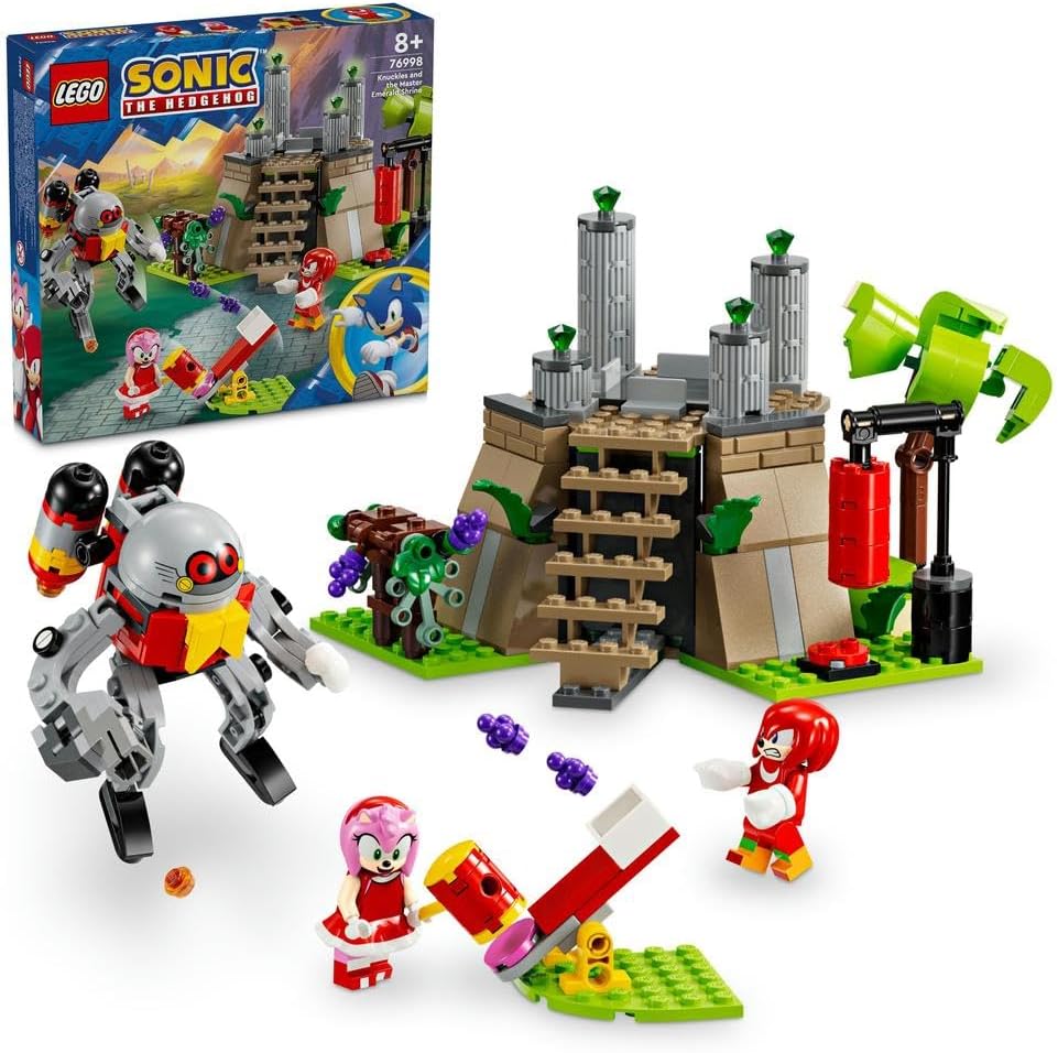 LEGO Sonic the Hedgehog Knuckles and the Master Emerald Shrine Video Game Collectible Toy for Kids, Gamer Gift, Adventure Building Set for 8 Plus Year Old Boys and Girls 76998