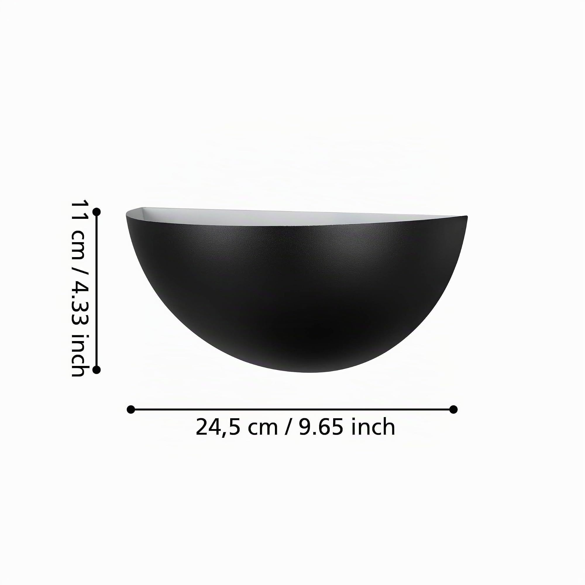 EGLO Wandleuchte innen Tanura, Eck Wandlampe für indirekte Beleuchtung | minimalistische Wandbeleuchtung aus Metall in Schwarz, Wand Lampe für Flur und Wohnzimmer, E27 Fassung