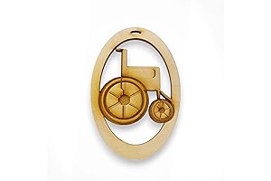 Wordle and Wheelchair Ornament Personalized Ornament