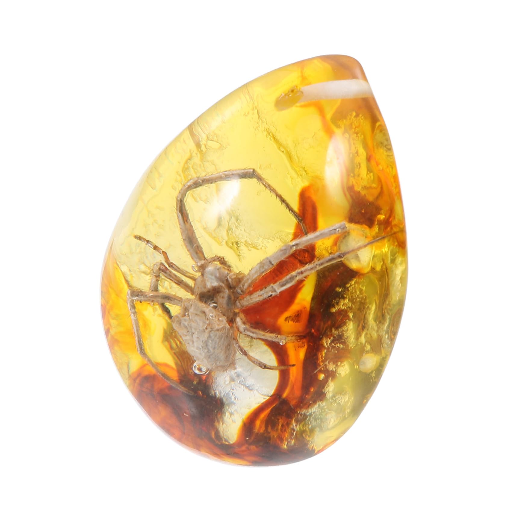 Amazon.co.jp: MUSISALY 琥珀色蜘蛛標ペンダント 手作り用レジン