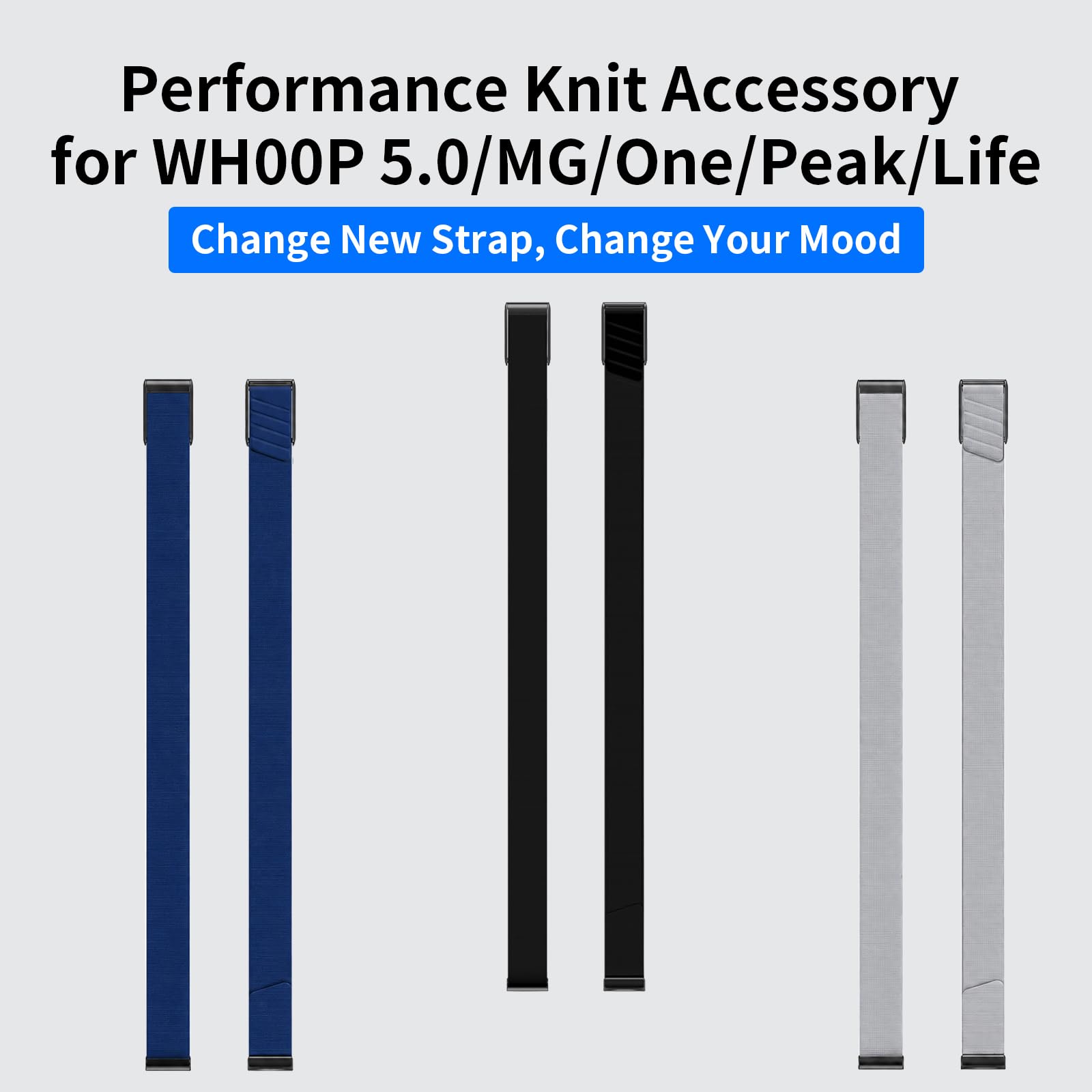 Cinturino per bicipiti in nylon CoreKnit compatibile con WHOOP 5.0/MG Band per uomo e donna, morbido, traspirante, regolabile, sportivo, per bicipiti Whoop 5.0/MG