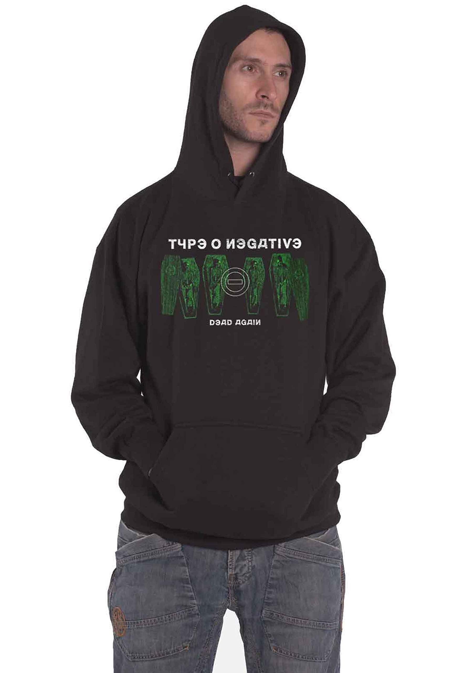 Sweat-shirt à capuche Type O Negative en coton premium Dead Again