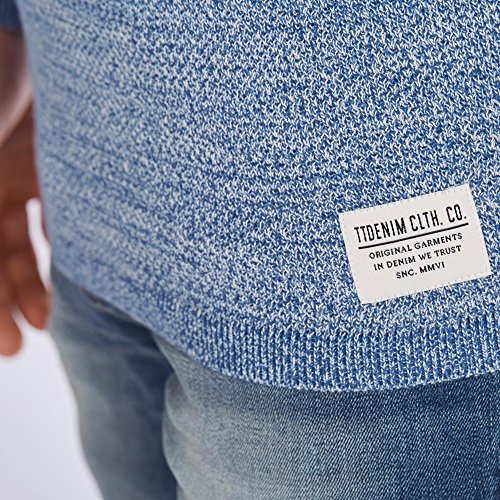 TOM TAILOR Denim Structured Mouline Crew Neck