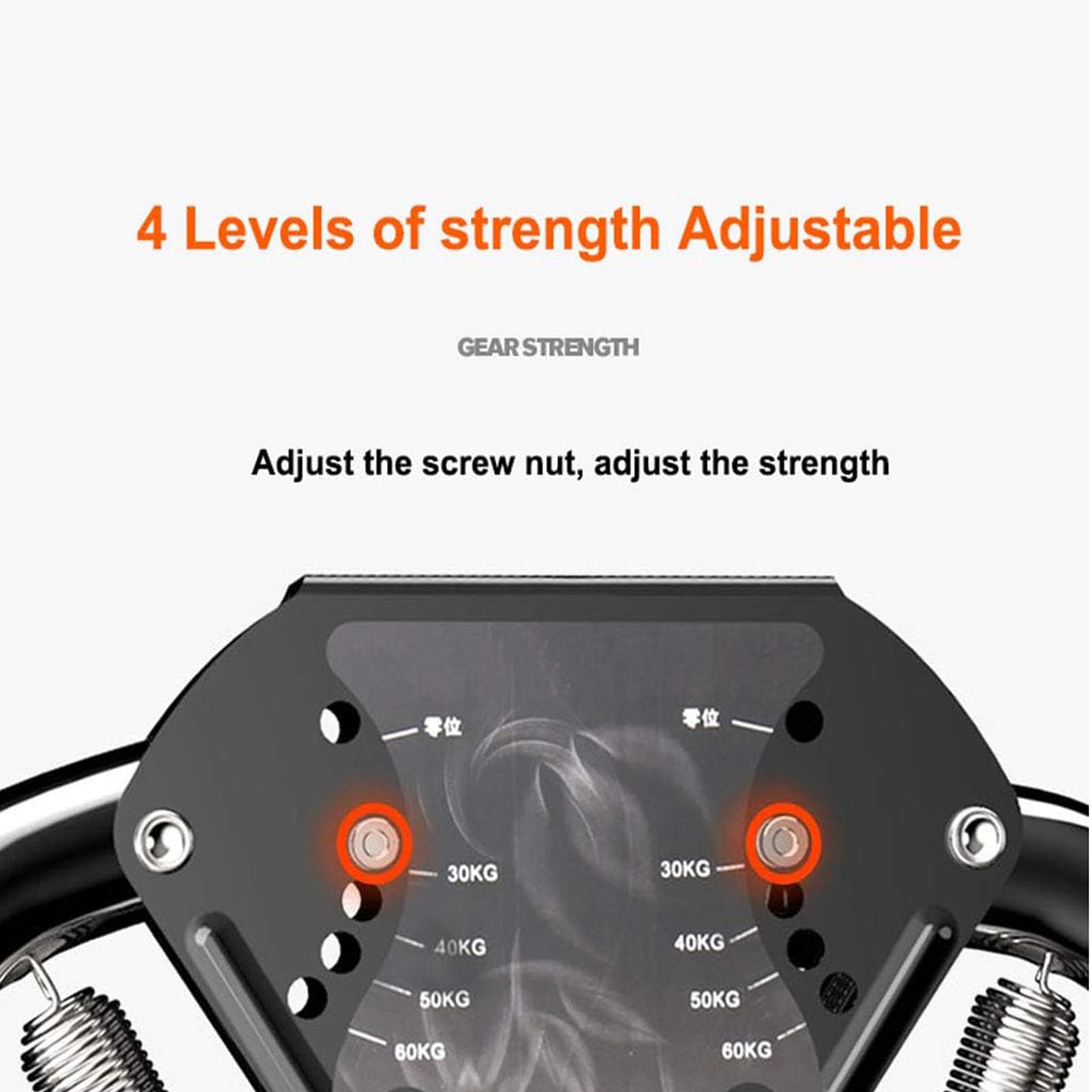 Power Twister Arm Exerciser, Regulowany Ekspander Klatki Piersiowej Z Oporem 4,5-50 Kg (40-50 Kg), Czterostopniowa Regulacja, Miękki Gumowy Uchwyt Do Ćwiczeń Ramion, Przedramion, Bicepsów