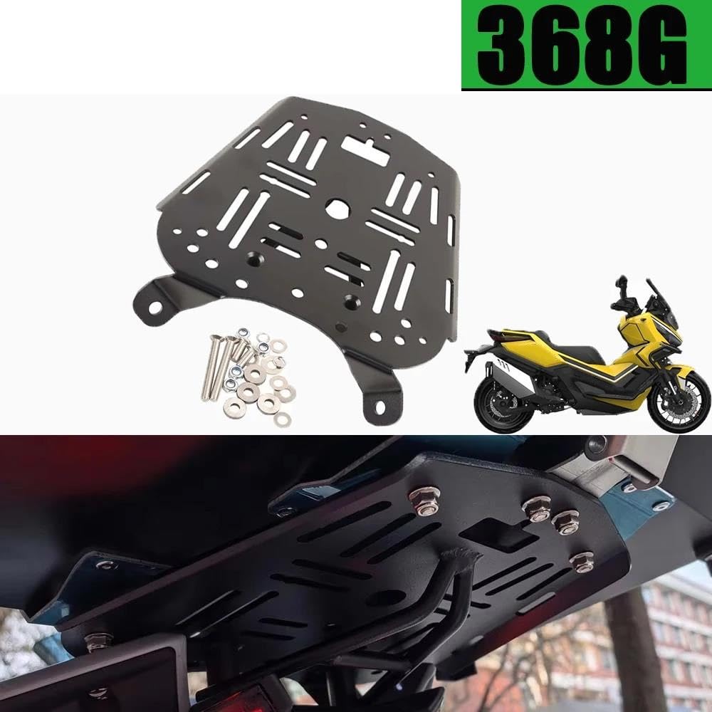 Portaequipajes Cajas Moto para Zontes 368G 501G Estante Trasero Portaequipajes Caja Trasera Placa Inferior Soporte Maletero Funda con WIVAOKOLGR