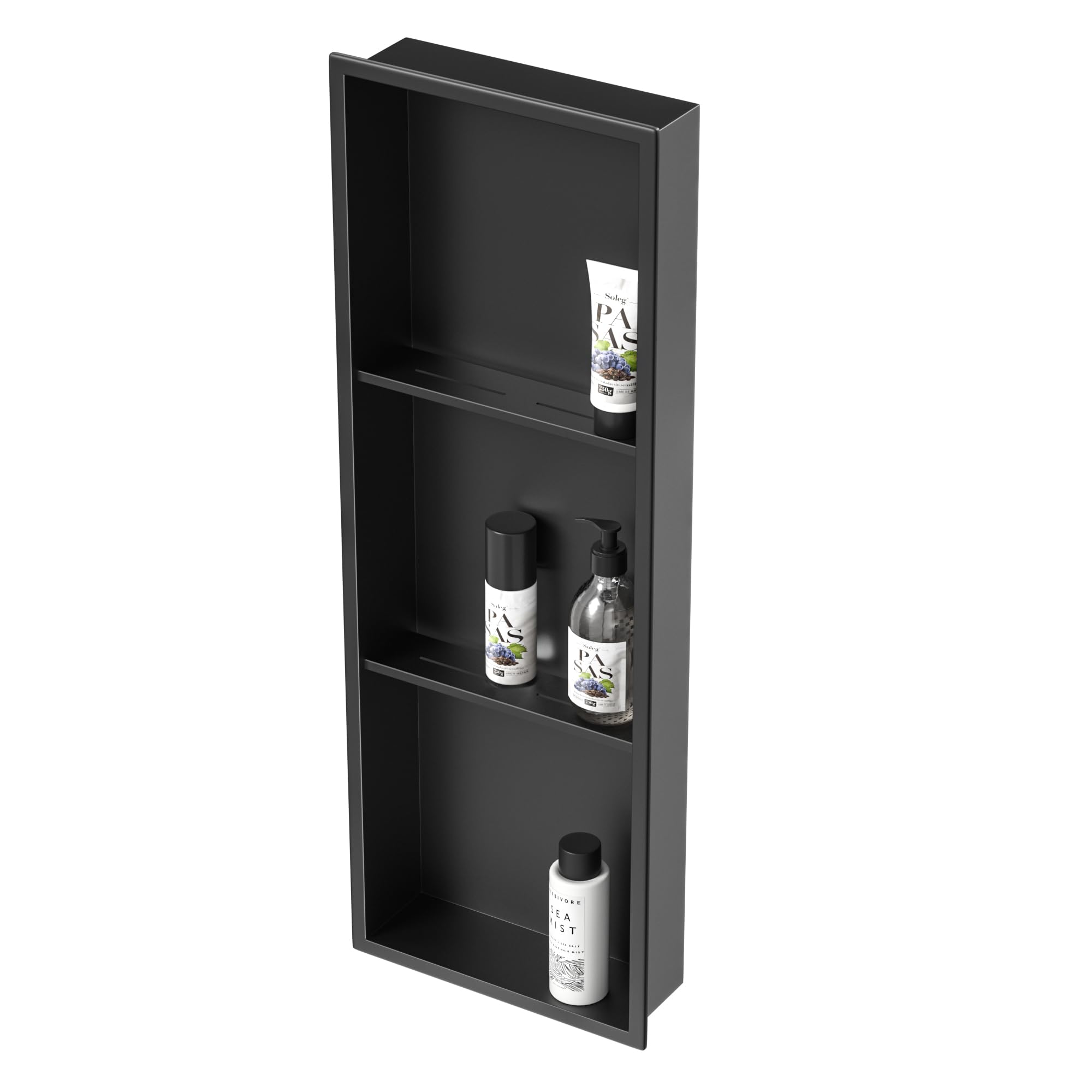 Stainless Steel Shower Niche 12" X 18", No Tile Needed Wall Niche With - View #8