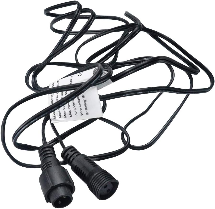 BRTLX (Important: Only for G40 50FT) 3M/9.8Ft G40 Extension Lead with IP65 Water Resistance Perfect G40 Bulb LED String Lights