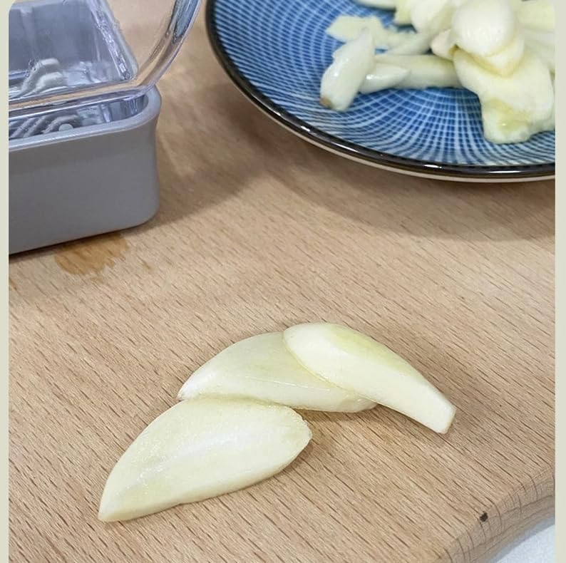 Stainless Steel Garlic Press Crusher Peeler Manual Kitchen Tool 1 Piece