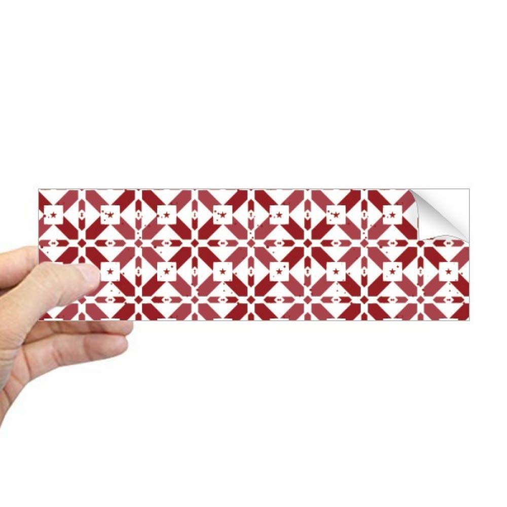 Sticker rectangulaire pour fenêtre Noël rouge et blanc de DIYthinker pour vitrine