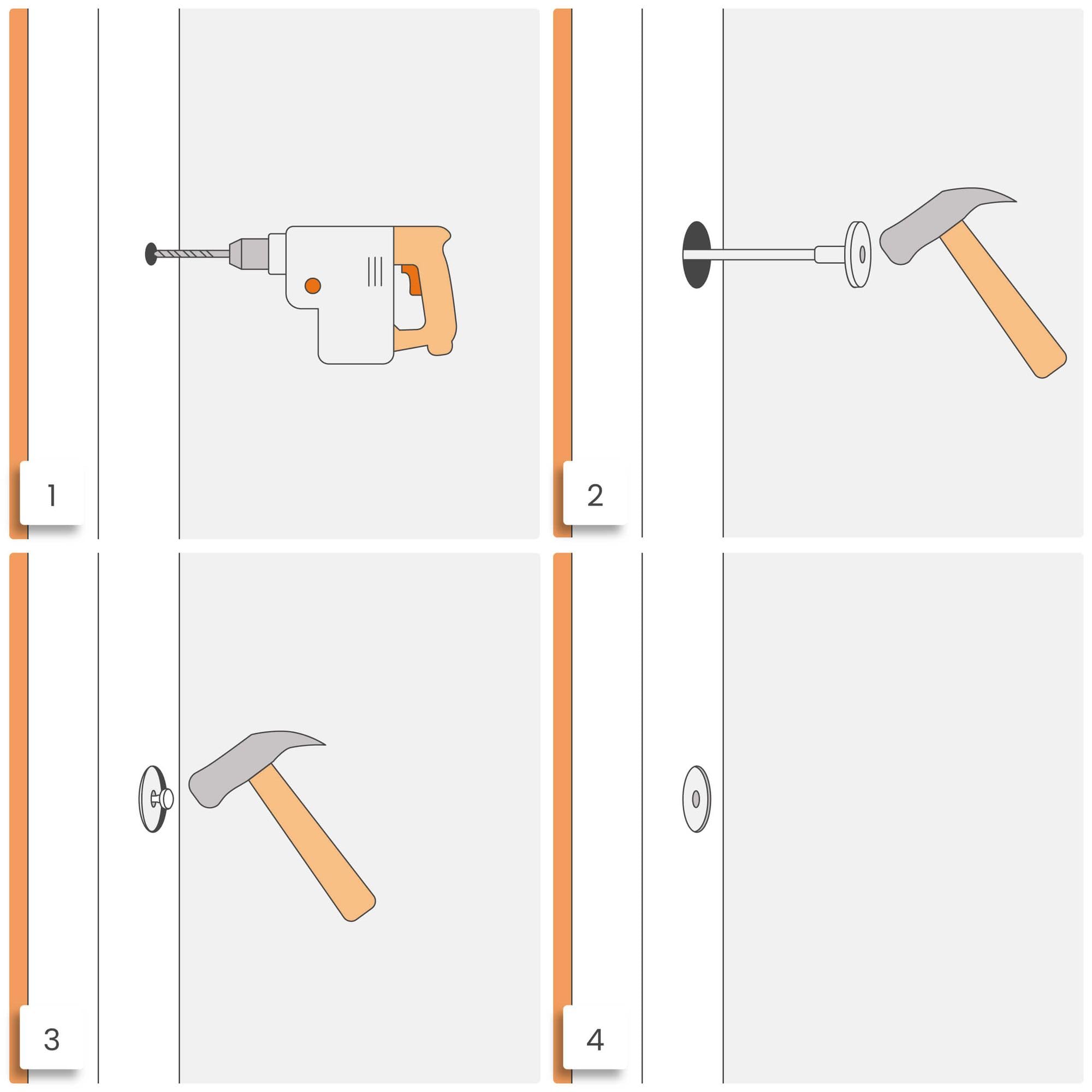 PROTEKTOR Tasselli isolanti 100 pezzi Ø8x160mm con chiodo in acciaio per ETICS e per il fissaggio dell'isolamento delle facciate, tasselli antiurto certificati ETA tasselli termici