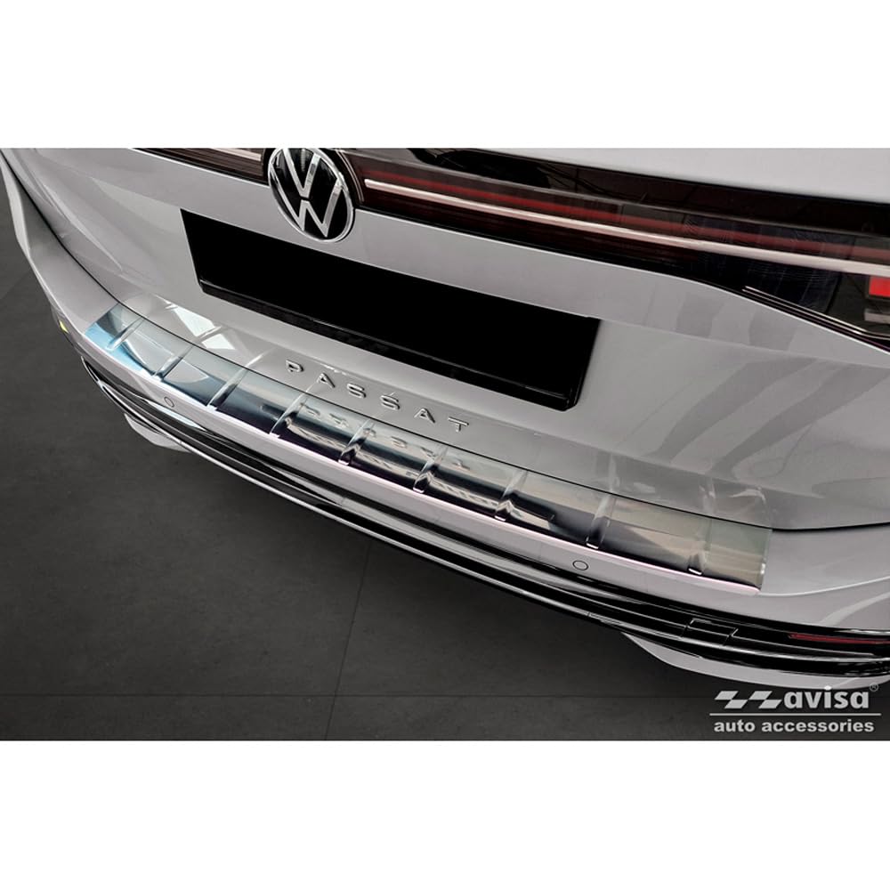Avisa Edelstahl Heckstoßstangenschutz kompatibel mit Volkswagen Passat Variant (CJ5) 2023- 'Ribs'